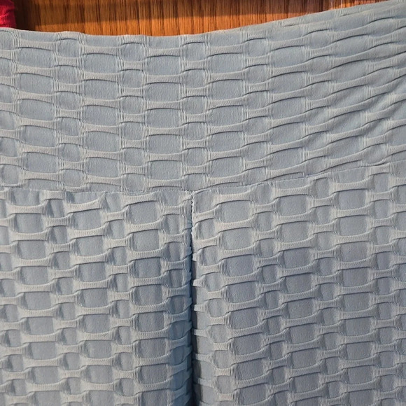 (2 pcs) DOUBLJU Yoga Pants Waffle Design Leggings Gym/Yoga Workout Women size M - Picture 2 of 10